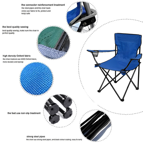 Camping Chair Outdoor Camping Chair Heavy Duty Folding Chair Portable Outdoor Folding Chair Beach Chair Fishing Chair