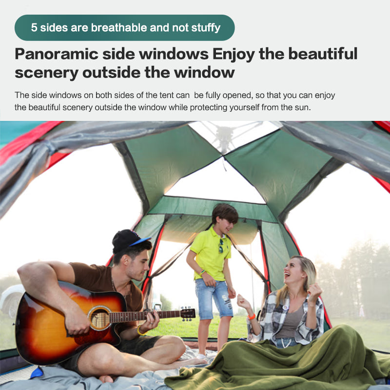 4/6 Tent for camping water proof Persons Outdoor heavy duty Tents Double Layer Automatic Dome Camper Tent Portable