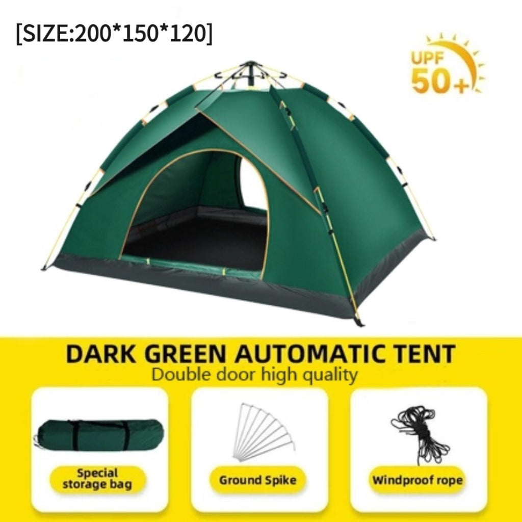 4/6 Tent for camping water proof Persons Outdoor heavy duty Tents Double Layer Automatic Dome Camper Tent Portable